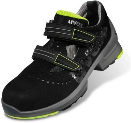 Uvex 8542838 1 Sandalen S1 85428 schwarz, gelb Weite 11 Größe 38