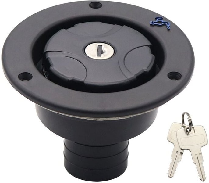 Tlily - AbschließBarer EinfüLlstutzen für Wassertanks, Wohnwagen, FrischwassereinfüLlluke, Wohnmobil, AnhäNger, Tankdeck...