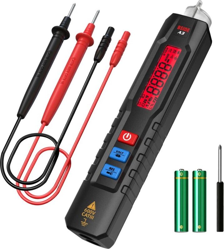 Berührungsloser elektrischer Spannungsprüfer, Stift, automatisches Multimeter mit Laserlinie, Multifunktions-Spannungspr...