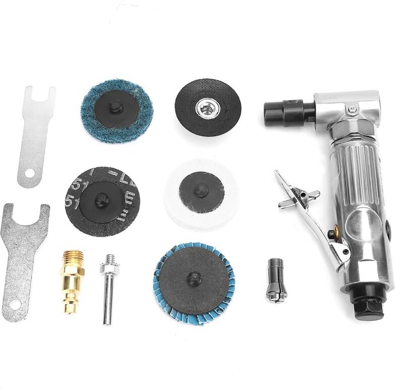 Pneumatischer Stabschleifer mit 90 Grad Biegung in Industriequalität und 2-Zoll-Schleifscheibe bsp - Eosnow