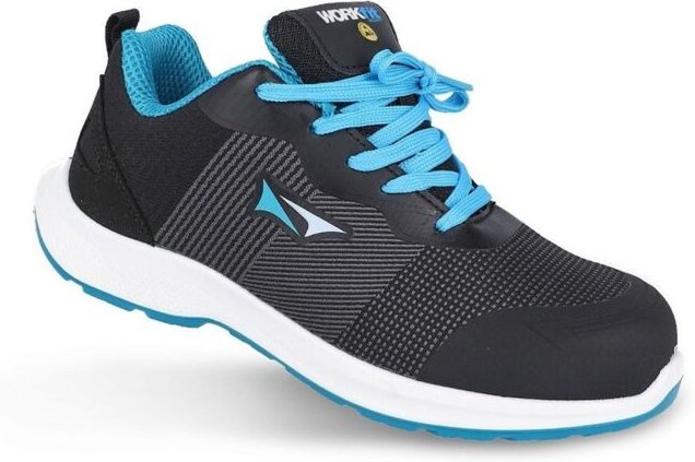 WORKFIT Sicherheitsschuh „Race“ (S3S SR-Schutz) mit verstärkter Zehenkappe – Größe 40, blau