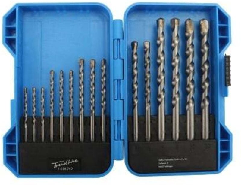 Thumbnail - Trendline - Bohrer-Set für Stein 15-teilig Rundschaft Bohrerset
