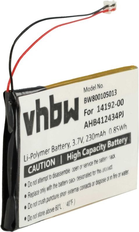 Vhbw - Akku kompatibel mit Jabra Pro 9400, 9465, 9400SH, 9460, 9470 Wireless Headset Kopfhörer (230 mAh, 3,7 v, Li-Polym...
