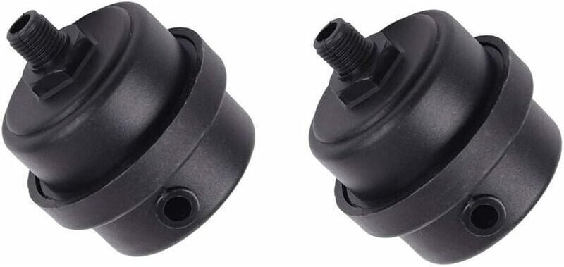 ZVD 2 Stück Luftkompressor-Schalldämpferfilter, Kunststoffgehäuse, Kolbenschalldämpfer für Ventilatoren, Luftkompressore...