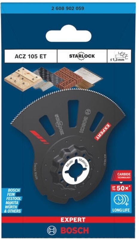 Bosch EXPERT Segmentsägeblatt ACZ 105 ET Multi Material, 80 x 30 mm