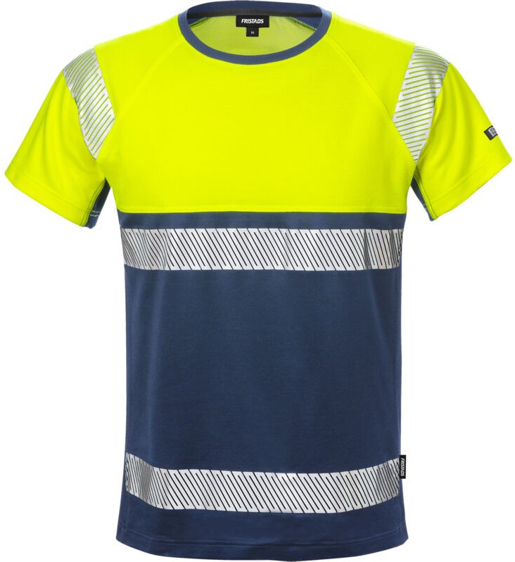 Fristads 129511-171-4XL High Vis T-Shirt, Kl. 1 7518 THV Dynamic Rippstrick am K