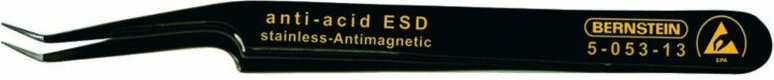 Bernstein - Tools for Electronics 5-053-13 SMD-Pinzette 51 sa-esd Super-spitz, schräg-gebogen 110 mm