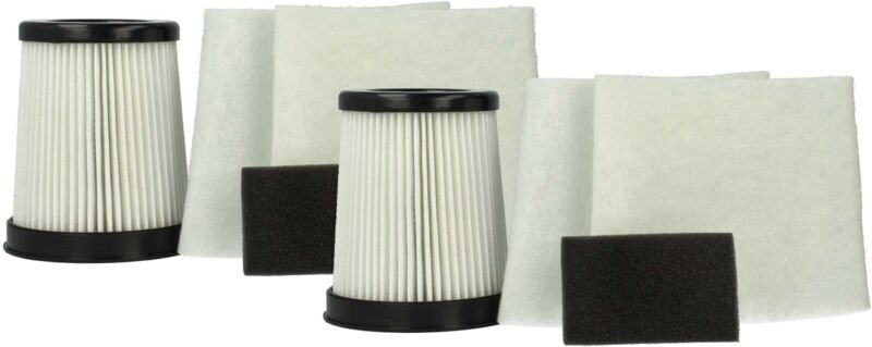Filter-Set kompatibel mit Dirt Devil M2881-8, M2881-6, M2881-7, M2881-9 Staubsauger - 8x Filter - Vhbw