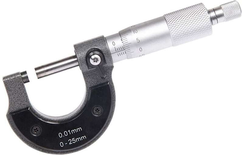BEBUSINGOTO Außenmikrometer 0–25 mm, 0,01 mm Auflösung (metrisch)