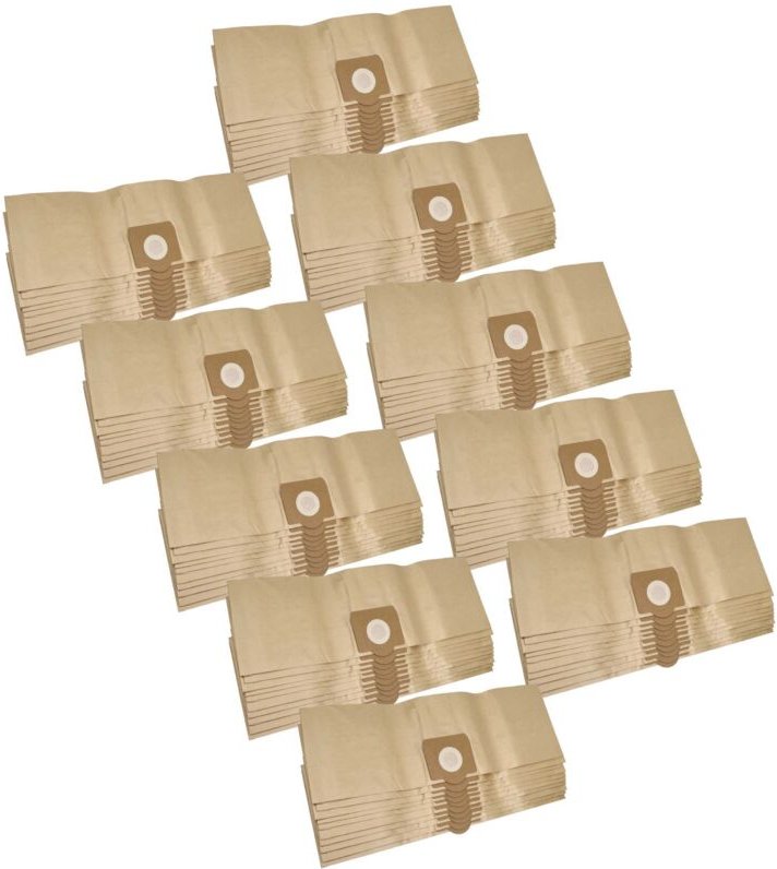 vhbw 100x Staubbeutel kompatibel mit Fakir / Nilco S 18 / S18, S 18 (R), S 18 NT / S18NT Staubsauger - 20 l Füllvolumen ...