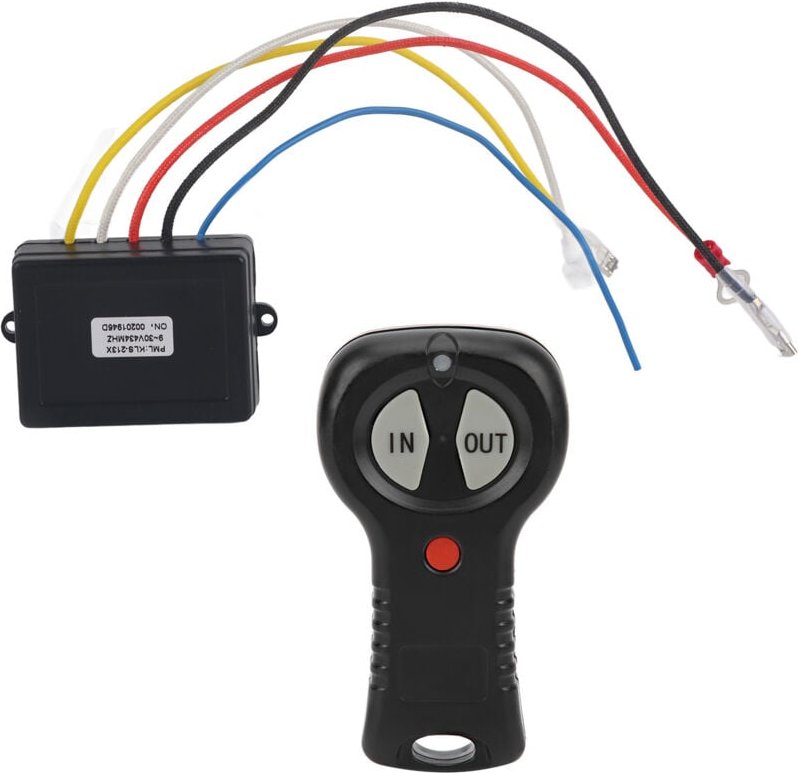 Kabelloses Fernbedienungsset für 12-V-Seilwinden, robustes Ersatz-Funkschalterset für elektrische Hebezeuge für LKW und ...