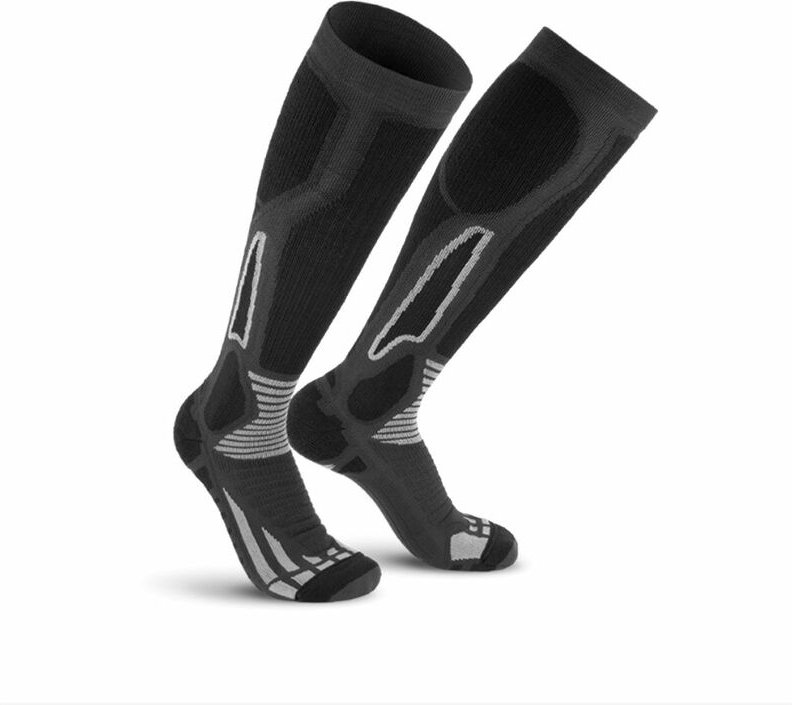 Sport-Pro lange Arbeitssocken - 45/47 - Schwarze - Schwarze - Worik