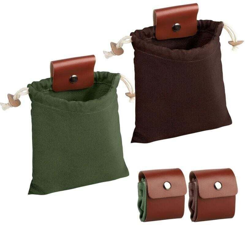 Sac De Recherche De Nourriture, 2 Pcs Pochette De Recherche De Nourriture en Toile, Pochette De Ceinture De Recherche De...