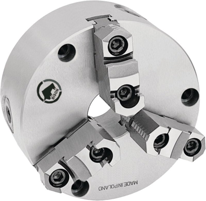 Optimum BISON Dreibacken-Drehfutter Guss Ø 125 mm DIN 6350 A2-3, 3450230