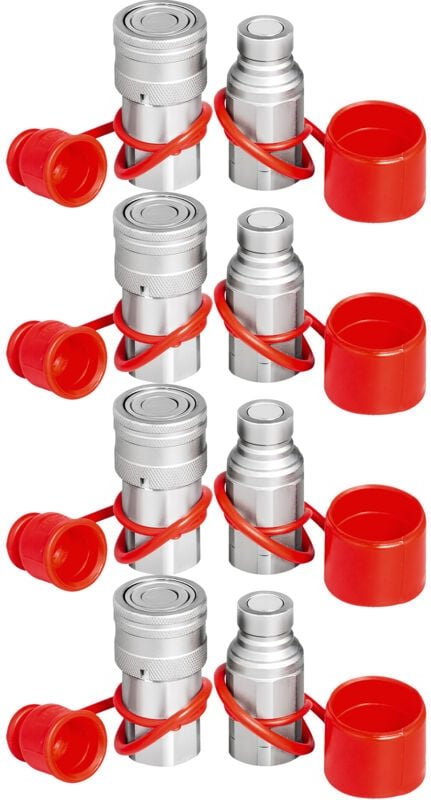 Mophorn - vevor 3/4NPT hydraulische Schnellkupplung, 3/4-Körper-Hydraulikkupplung, 20,7 MPa, hydraulische Kupplung, Schn...