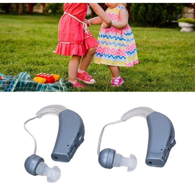 DUBUNS 2 Stück wiederaufladbare Hörgeräte mit Geräuschverstärker und Rauschunterdrückungsfunktion für Erwachsene und Sen...