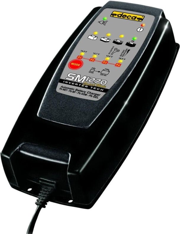 Trade Shop - CARICA BATTERIE DECA SM1270 für MOTO und AUTO 14AH A 225AH 12V CARICABATTERIEN -