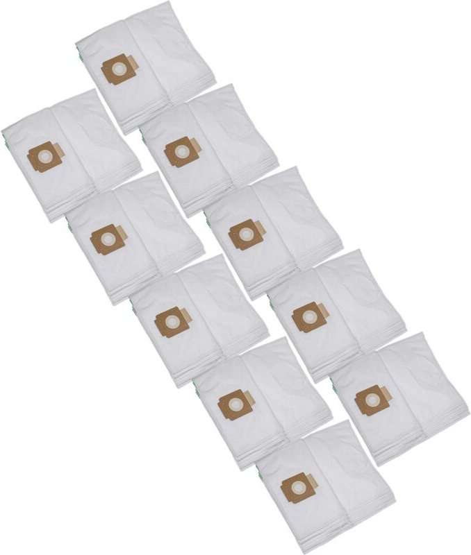 vhbw 50x Staubbeutel Ersatz für Würth 0701112008 für Staubsauger - 36cm x 23,5cm Weiß