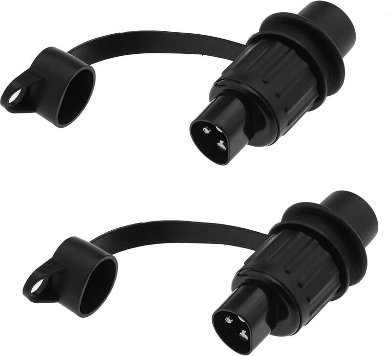 2 Stück 3-polige 12V-Steckdosen für Anhänger, Traktoren, Maschinen, Fahrzeuge, Wohnmobile, Wohnwagen, LKWs, Camper und B...