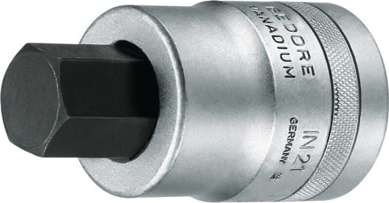 Banyo - Steckschlüsseleinsatz in 21 1 ″ Innen-6-kant Schlüsselweite 17 mm Länge 90 mm