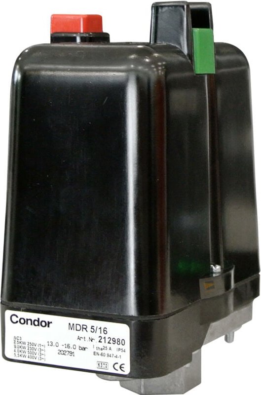 Condor Druckschalter MDR-5/16-K 2,5-16 bar G 1/2" 212980
