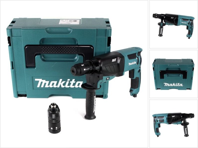 Makita HR2631FTJ Kombihammer für SDS-PLUS 26 mm 800 W im MAKPAC