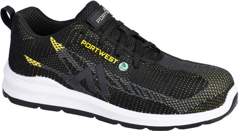 Eco Fly Composite Korb S1ps Sr Fo - Größe 48 - Schwarz/Gelb - Portwest