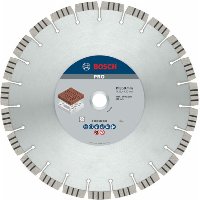 Bosch - Diamanttrennscheibe Best for Abrasive, 350 x 20,00/25,40 x 3,2 x 15 mm