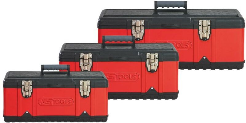 Kunststoff-Stahlblech-Werkzeugkisten-Satz, 3-tlg