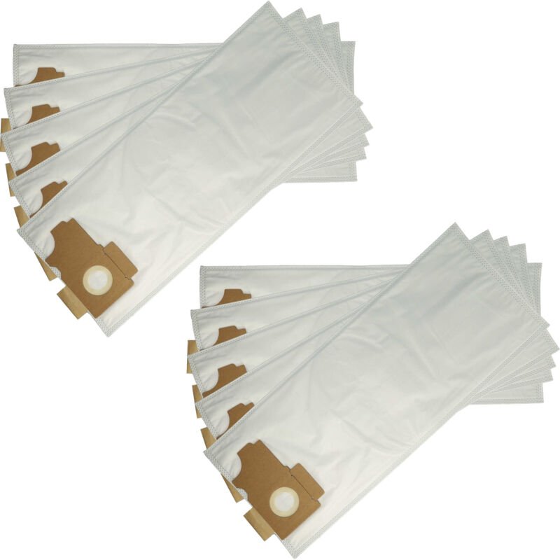 vhbw 10x Staubsaugerbeutel kompatibel mit Kärcher CV 36/2, CV 46/2, CW 100, CW 50, K 35 E, TBS 32 E Staubsauger - Mikrov...