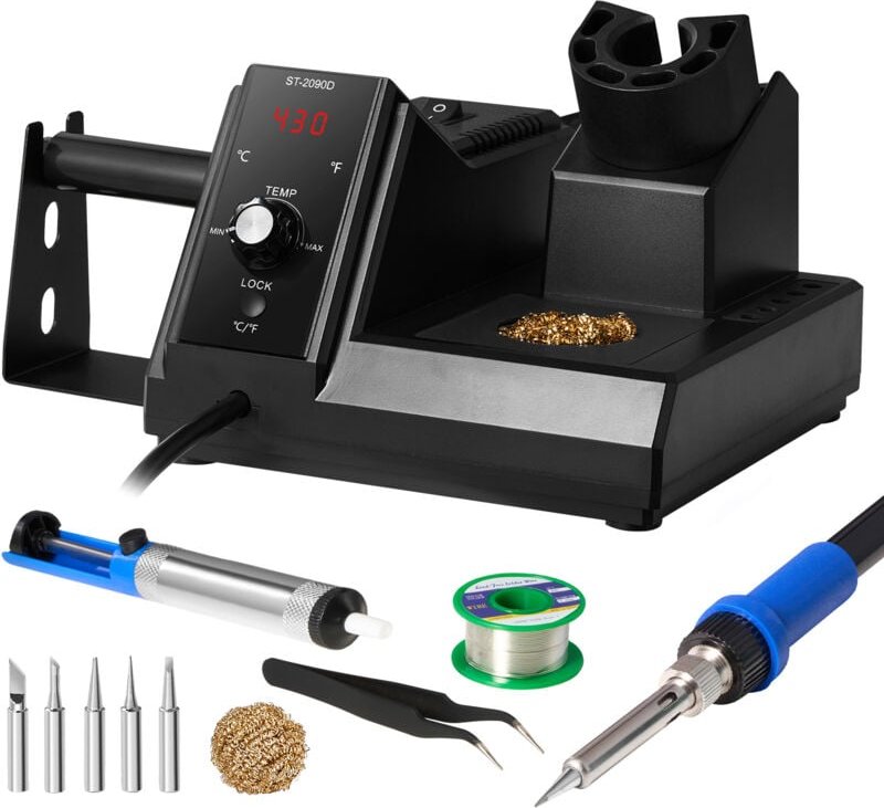 Lötkolbenstation von, 80 w Digital-Kit, 5 Spitzen enthalten, plus nützliches Zubehör und °C/°F-Umrechnung für Ihre Beque...