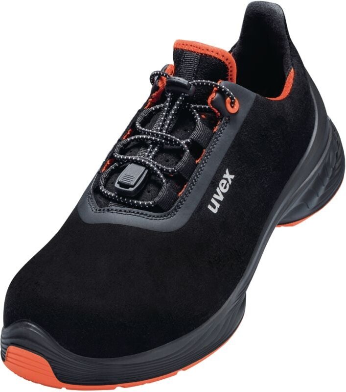 Uvex 1 G2 Arbeitsschuhe - Sicherheitsschuhe S2 SRC ESD - Schwarz/Orange - Weite 14 / Extra Breit: 40