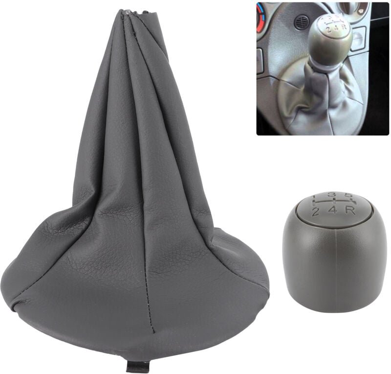 Ej.Life Tbest fiat panda schaltsack, Schaltknauf Für Panda, Schaltknauf,Kfz-Schalt Knöpfe,5-Gang-Schaltknauf Mit Staub D...