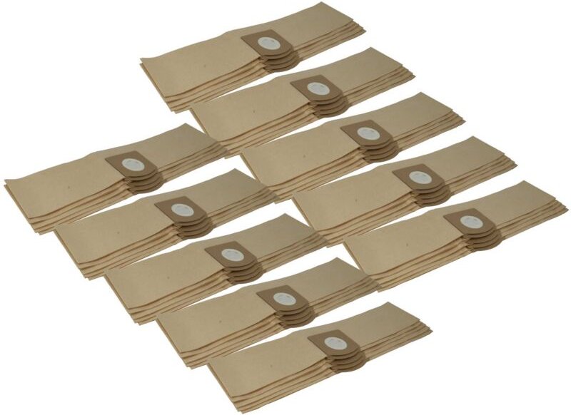 vhbw 50x Staubbeutel Ersatz für Kärcher 2.863-297.0 für Staubsauger - 54cm x 12cm braun