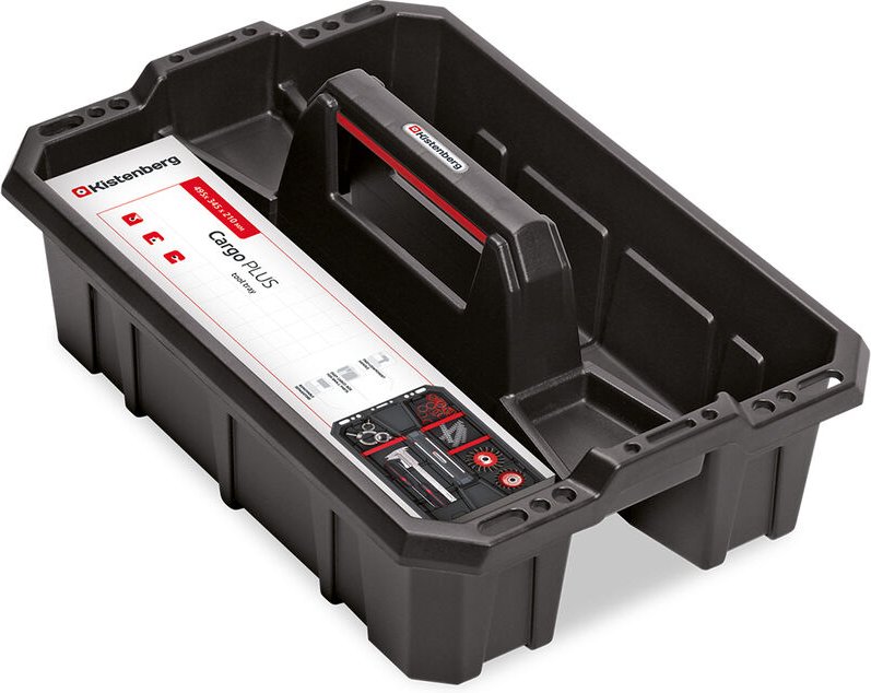 Werkzeugtrage Werkzeugbox Träger Koffer Tragekasten leer Cargo Plus, Version: KCA40S, 395 x 295 x 190 - Kistenberg