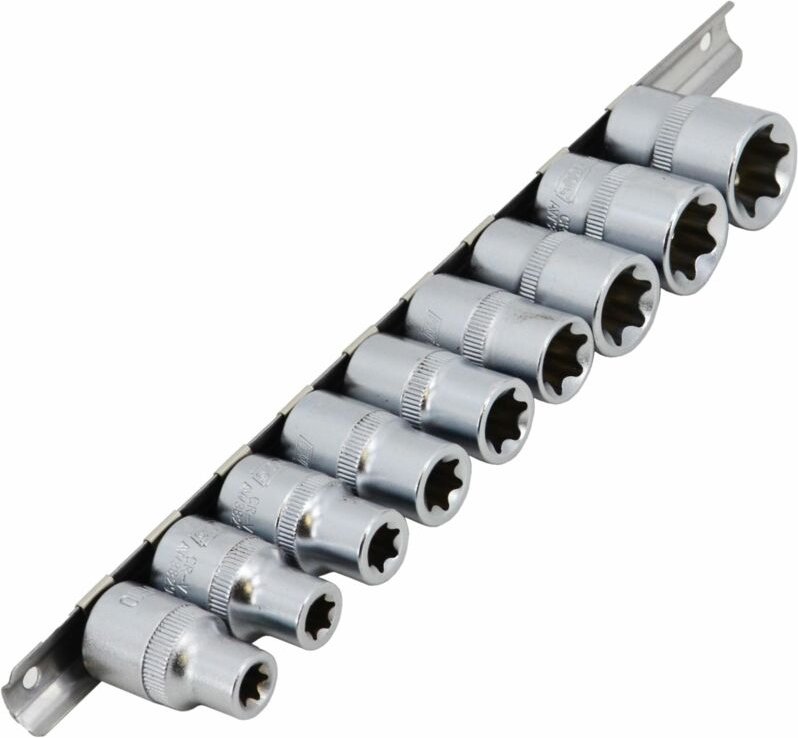AWTOOLS TORX-Steckschlüsselsatz 1/2" E10-E24 - 9-teilig