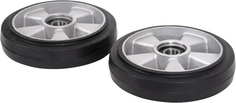 Lenkräder-Set, für Hubwagen, aus Gummi für optimale Haftung, einfacher Radwechsel - Stier