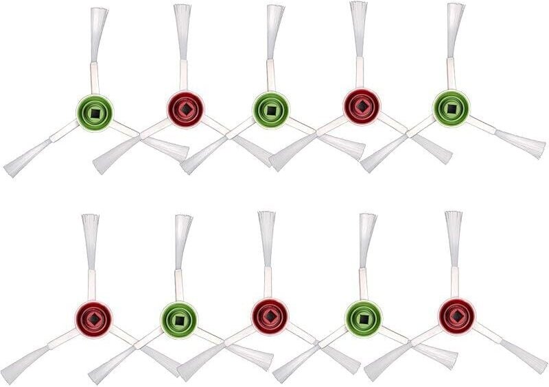 FOREHILL (10 Stück) T20 Omni Ersatzseitenbürste Kompatibel mit ECOVACS DEEBOT T20 Omni / T20e Omni / X1 Omni / X1 Omni (...