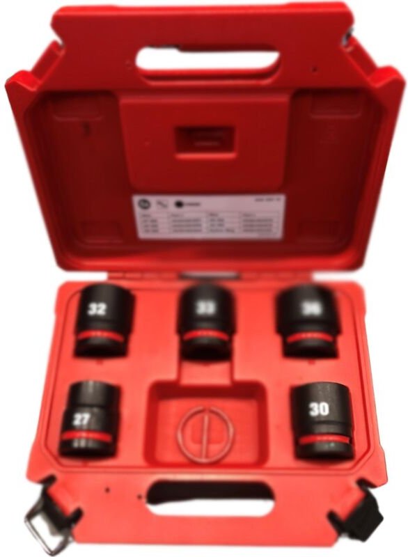 Satz Schlagschrauber Milwaukee Stahl Größen 27 bis 36 mm