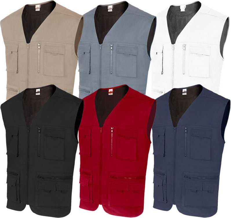 Velilla 105901 Arbeitsweste - XL - Beige