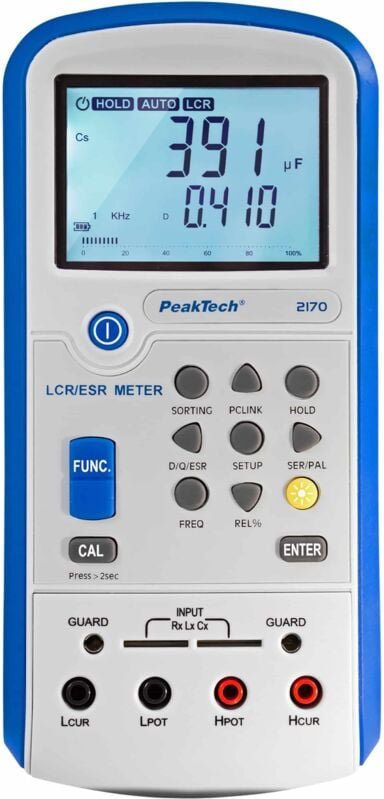 PEAKTECH LCR-/ESR Meter, P 2170, 100 Hz - 100 kHz, mit USB