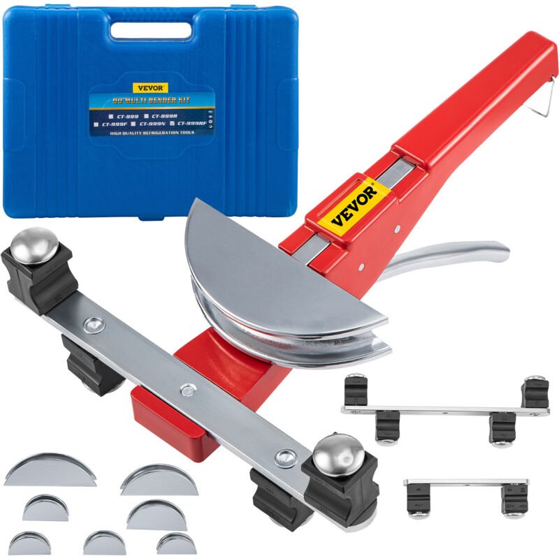 Mophorn - Manueller Rohrbieger-Satz, 1/4'-7/8', Ratschen-Rohrbieger für Kupfer-, Aluminium- und Stahlrohre, mit 7 Matriz...