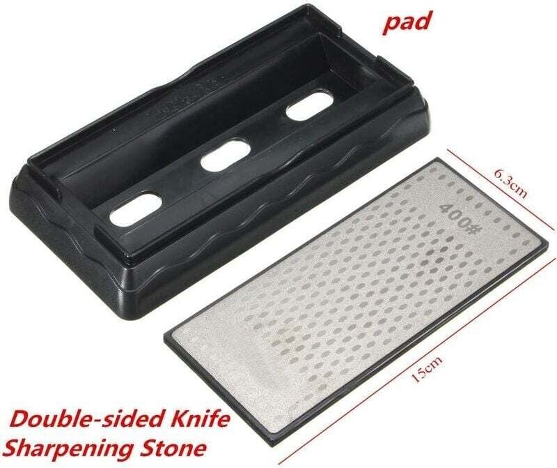 Doppelseitiger Schleifstein mit Diamant-Schleifplatte, Messer-Schleifstein mit Körnung 400/1000, 150–63 mm Waben-Außenfl...