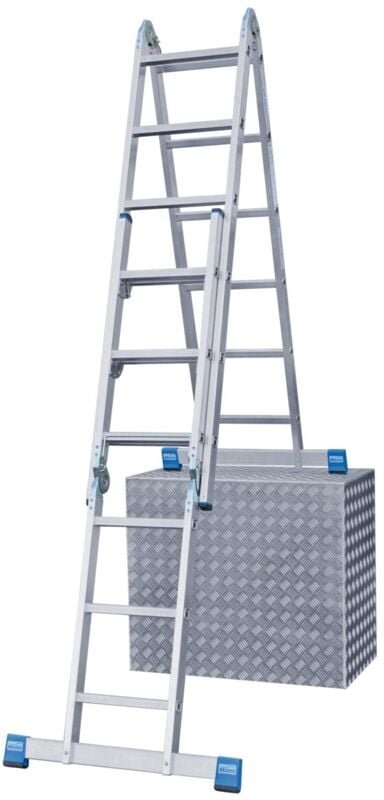 Krause Aluminium-Gelenk-Combileiter STABILO mit Treppenfunktion 5,30 m Leitern