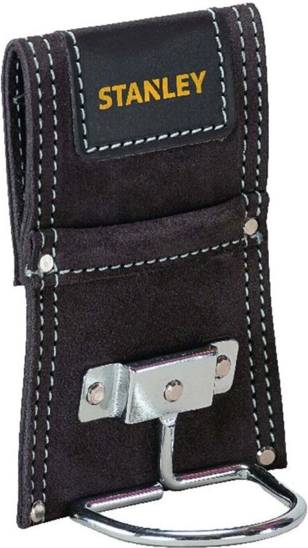 Stanley - Hammerhalter für Gürtel Halter mit Metallbogen Büffelleder 12x7x16,5mm