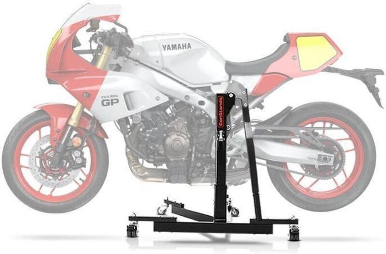 Motorradheber zentral - ConStands Power-Evo - Kompatibel mit Yamaha XSR 900 GP - 300 kg - Schwarz