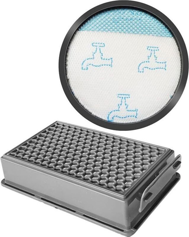 Motorschutzfilter und Abluftfilter für Rowenta Staubsauger RO4825EA Compact Power XXL, RO4825 RO4871 TW48