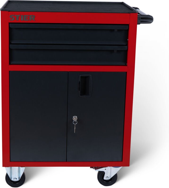 STIER Werkstattwagen Basic Kompakt, leer, mit Kunststoffabdeckung