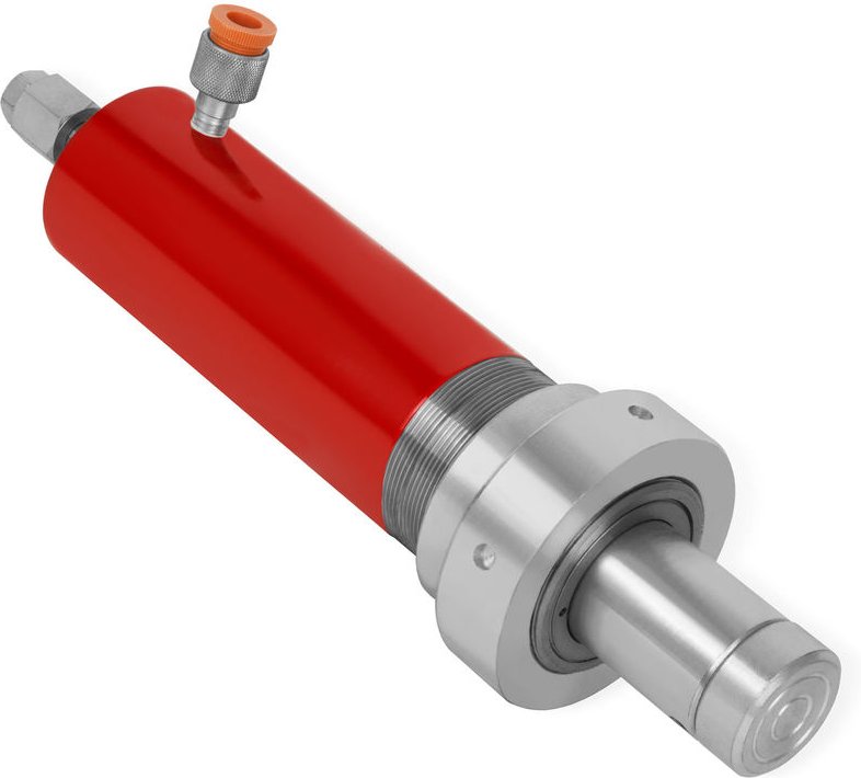 Hydraulikzylinder Hubzylinder Ramme für 20t Werkstattpresse Dornpresse (Druckkraft 20t, Hydraulikanschluss M14x1,25, Man...