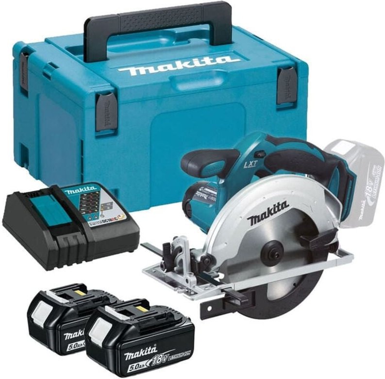 Makita - Kreissäge 18V lxt ø 165 mm (2x5,0 Ah) in makpac DSS611RTJ